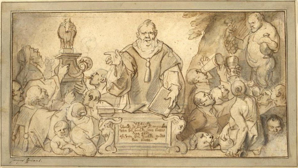 Disegno - Allegoria della condanna per l'idolatria, Hermitage